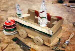 Wooden Pull Toy Sled