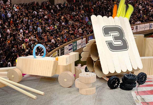 Do-it-Yourself Wooden Racer in The Shop at The Discovery in downtown Reno, Nevada