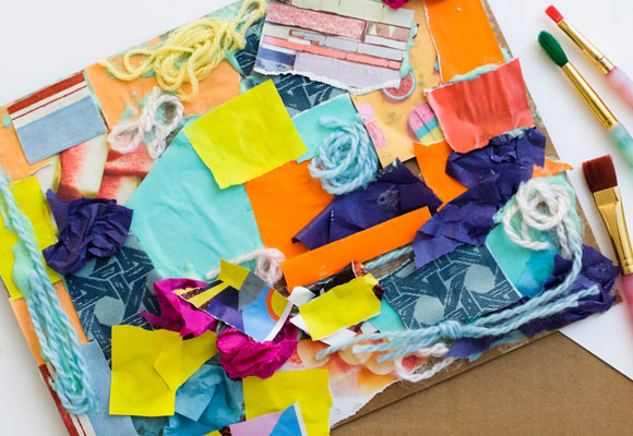 Recycled Materials Collage